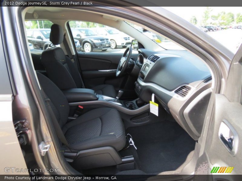 Storm Grey Pearl / Black 2012 Dodge Journey SE