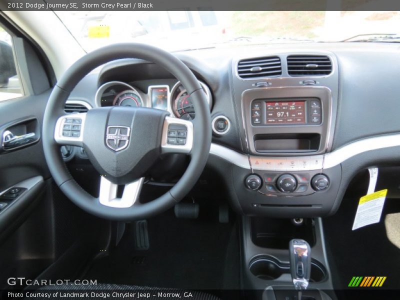 Storm Grey Pearl / Black 2012 Dodge Journey SE