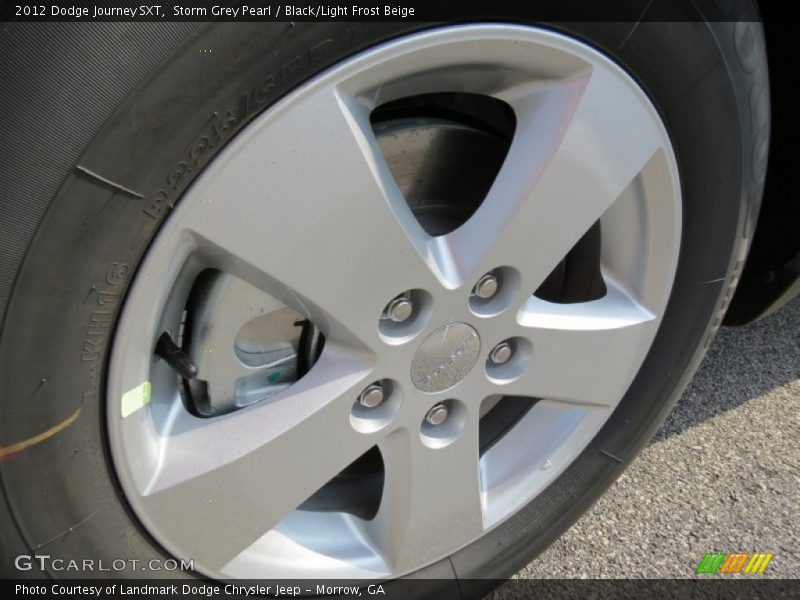 Storm Grey Pearl / Black/Light Frost Beige 2012 Dodge Journey SXT