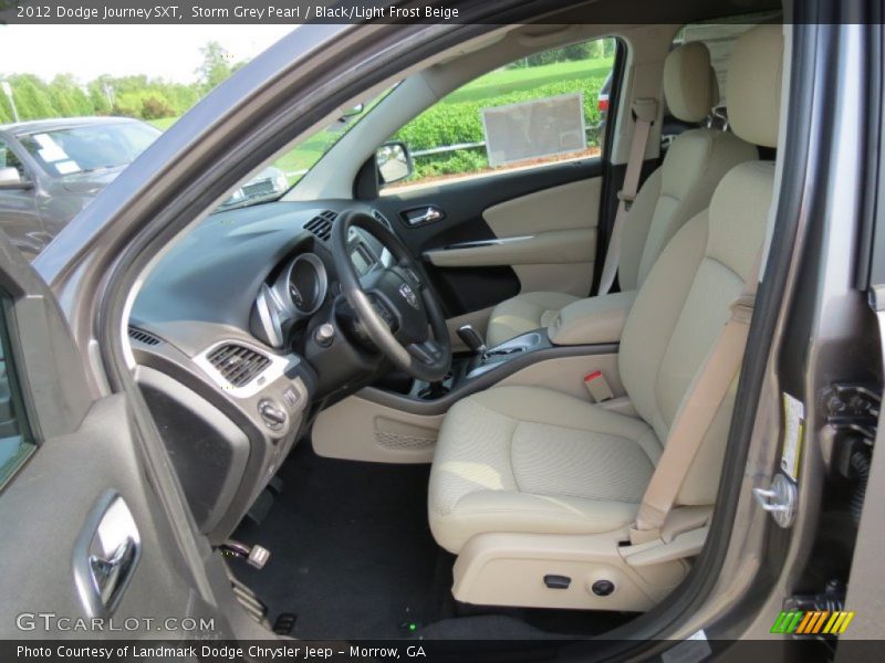 Storm Grey Pearl / Black/Light Frost Beige 2012 Dodge Journey SXT