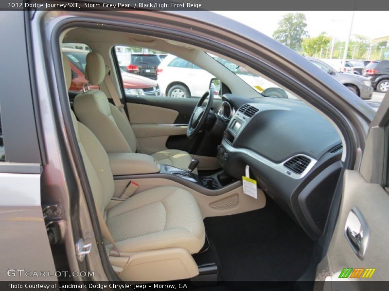 Storm Grey Pearl / Black/Light Frost Beige 2012 Dodge Journey SXT