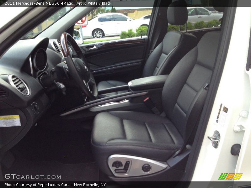 Arctic White / Black 2011 Mercedes-Benz ML 350 4Matic