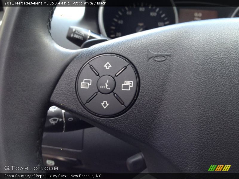 Arctic White / Black 2011 Mercedes-Benz ML 350 4Matic