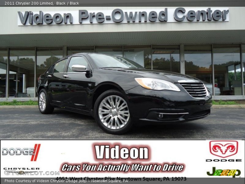 Black / Black 2011 Chrysler 200 Limited