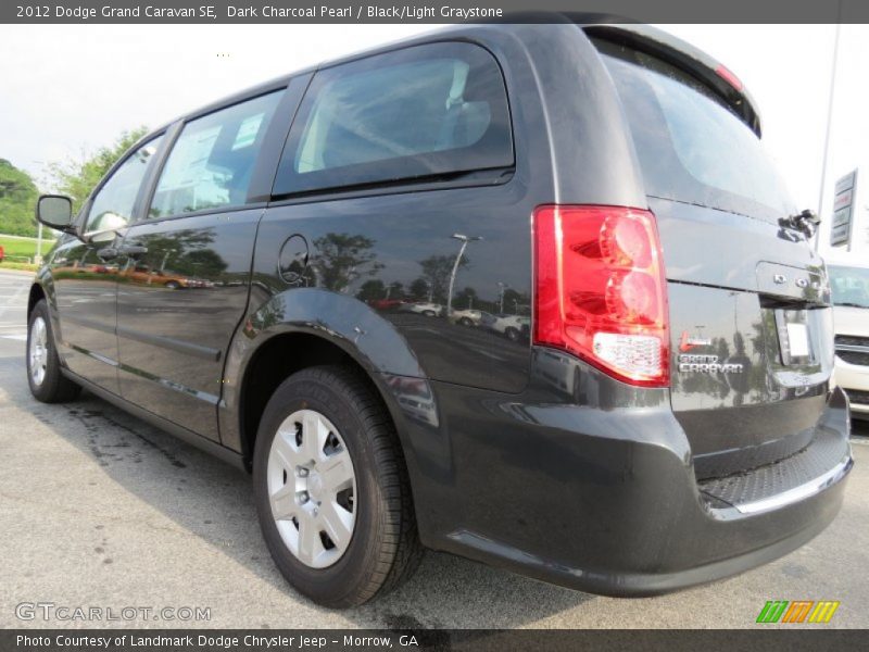 Dark Charcoal Pearl / Black/Light Graystone 2012 Dodge Grand Caravan SE