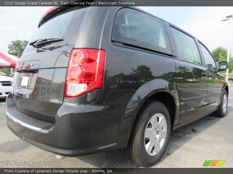 Dark Charcoal Pearl / Black/Light Graystone 2012 Dodge Grand Caravan SE