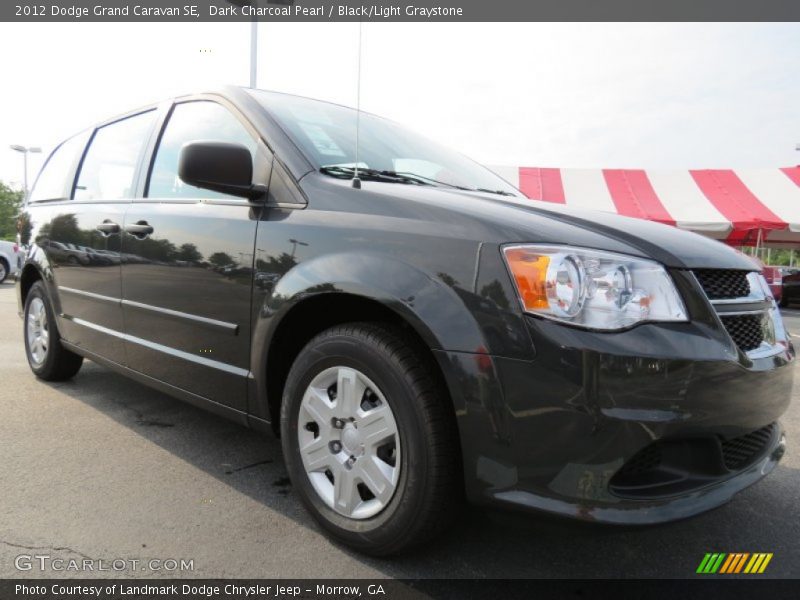 Dark Charcoal Pearl / Black/Light Graystone 2012 Dodge Grand Caravan SE