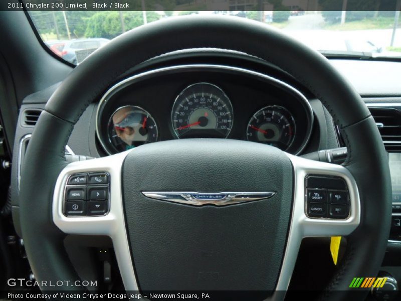 Black / Black 2011 Chrysler 200 Limited