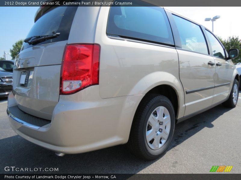 Cashmere Pearl / Black/Light Graystone 2012 Dodge Grand Caravan SE