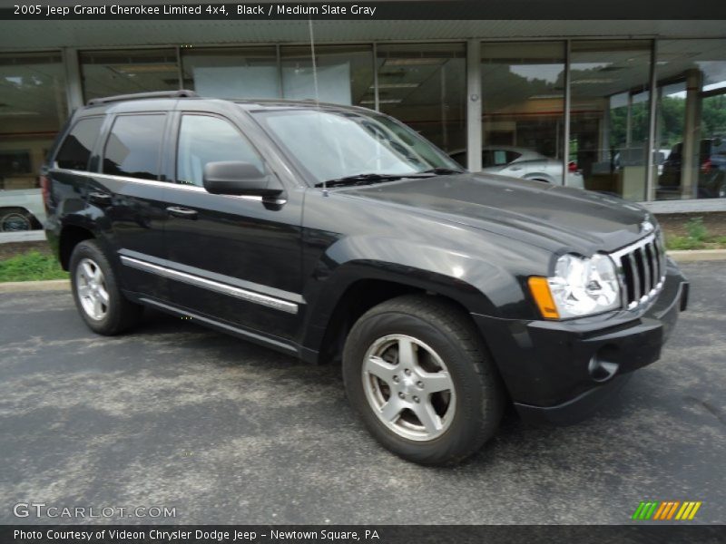 Black / Medium Slate Gray 2005 Jeep Grand Cherokee Limited 4x4