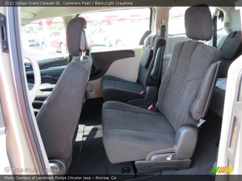Cashmere Pearl / Black/Light Graystone 2012 Dodge Grand Caravan SE