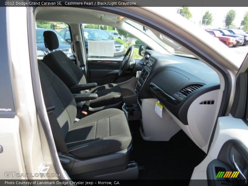 Cashmere Pearl / Black/Light Graystone 2012 Dodge Grand Caravan SE