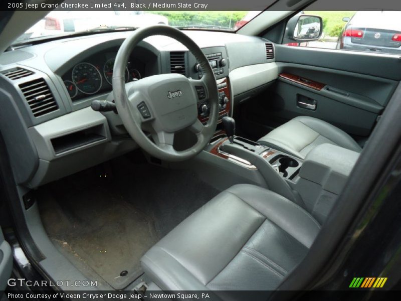 Black / Medium Slate Gray 2005 Jeep Grand Cherokee Limited 4x4