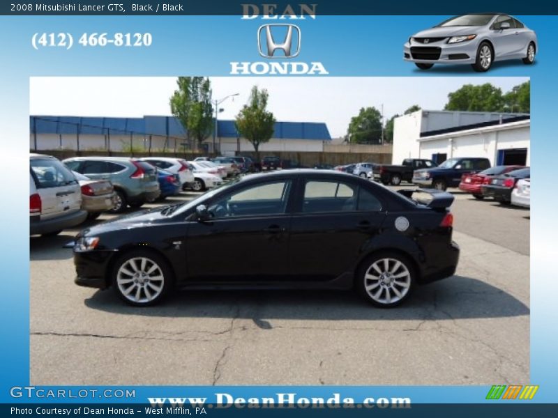 Black / Black 2008 Mitsubishi Lancer GTS