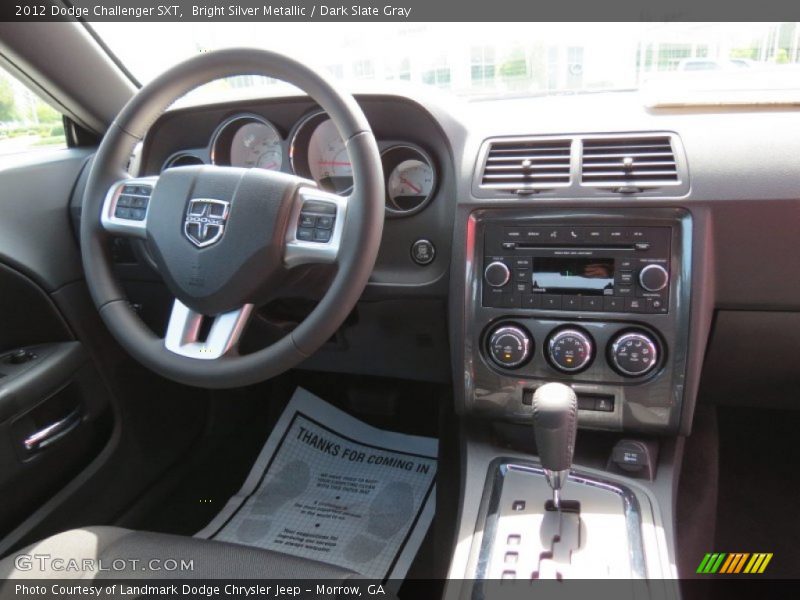 Bright Silver Metallic / Dark Slate Gray 2012 Dodge Challenger SXT