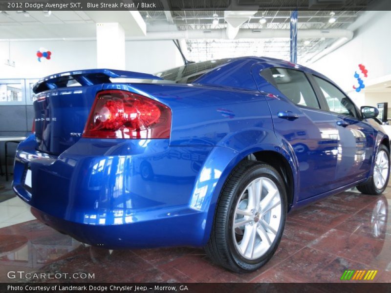 Blue Streak Pearl / Black 2012 Dodge Avenger SXT