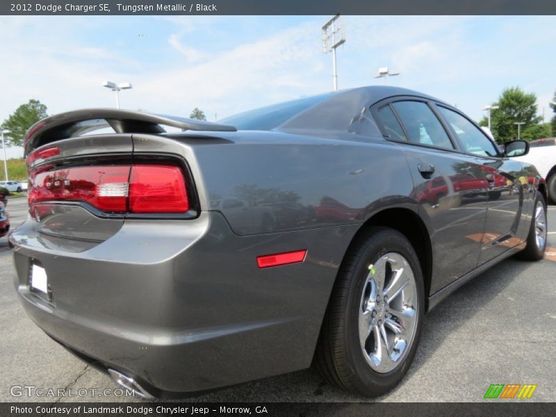 Tungsten Metallic / Black 2012 Dodge Charger SE
