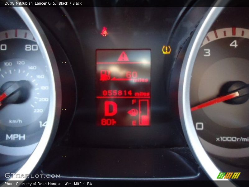Black / Black 2008 Mitsubishi Lancer GTS