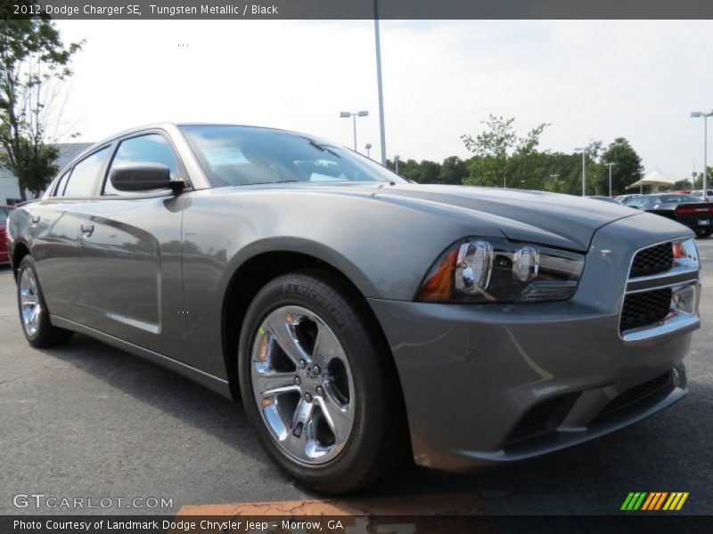 Tungsten Metallic / Black 2012 Dodge Charger SE