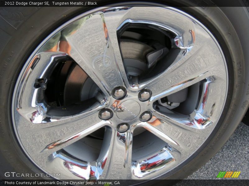 Tungsten Metallic / Black 2012 Dodge Charger SE