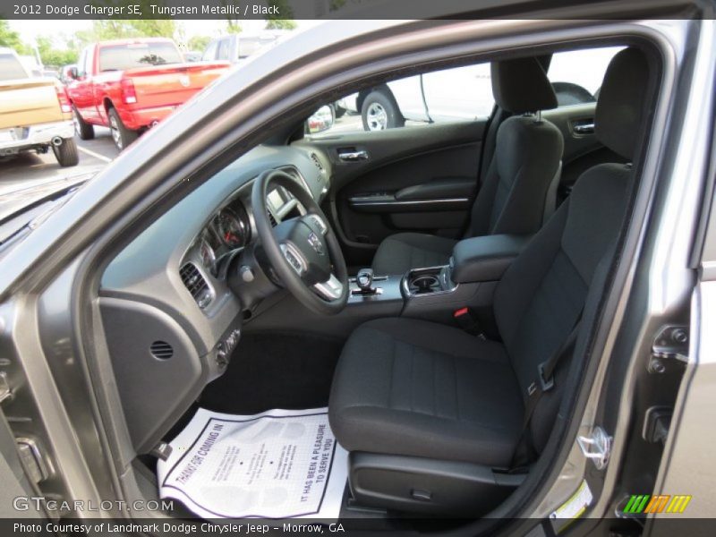 Tungsten Metallic / Black 2012 Dodge Charger SE