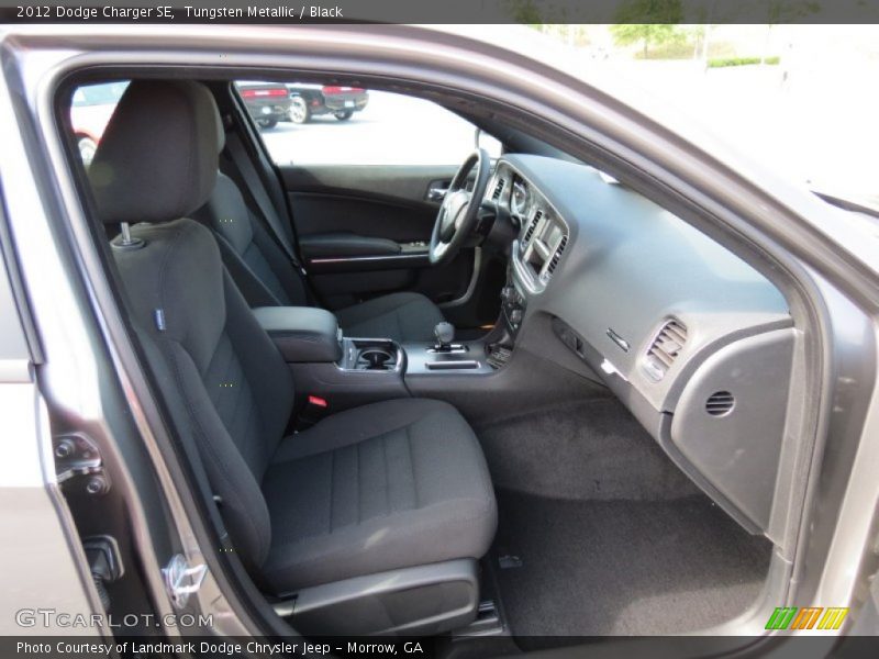 Tungsten Metallic / Black 2012 Dodge Charger SE