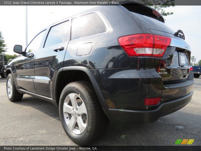 Maximum Steel Metallic / Black 2012 Jeep Grand Cherokee Laredo X Package