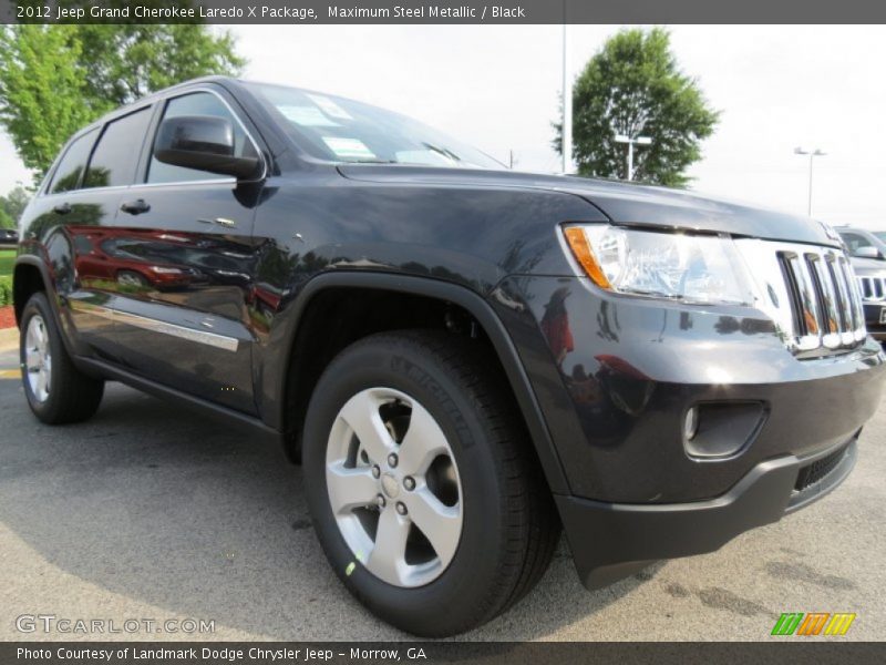 Maximum Steel Metallic / Black 2012 Jeep Grand Cherokee Laredo X Package