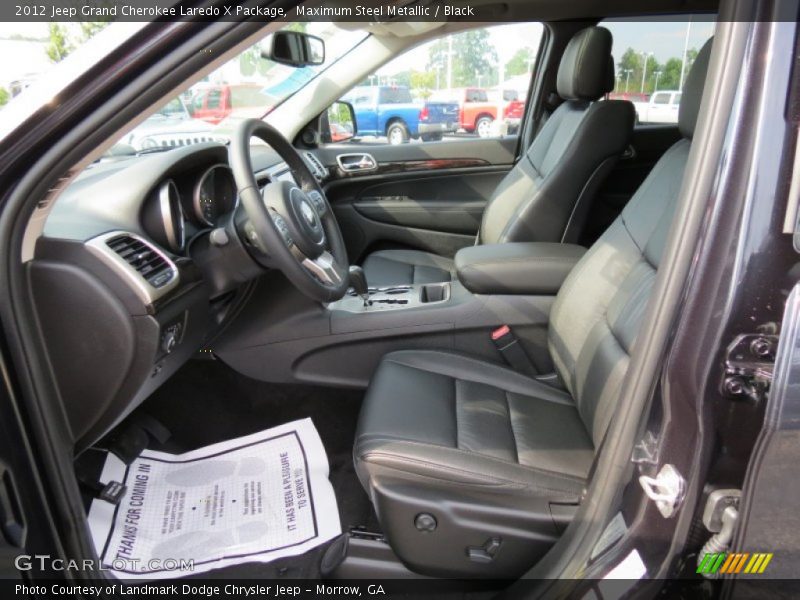 Maximum Steel Metallic / Black 2012 Jeep Grand Cherokee Laredo X Package