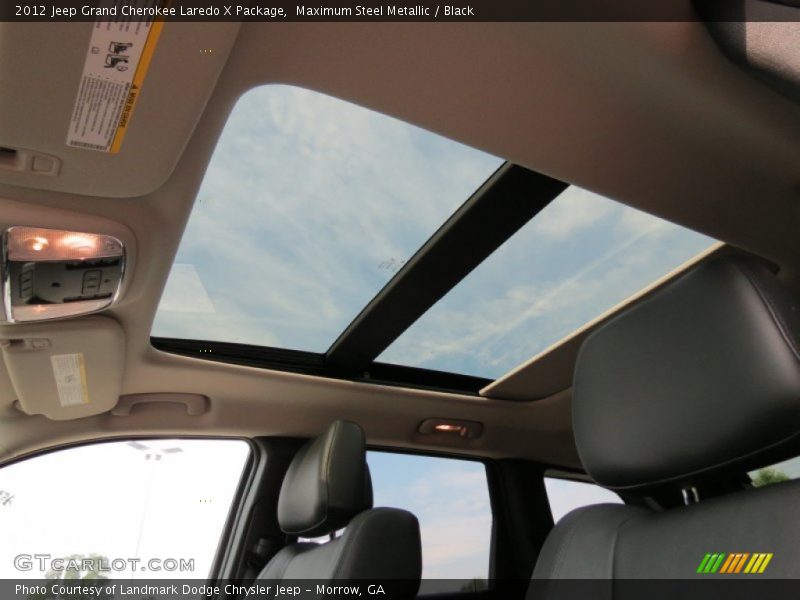 Maximum Steel Metallic / Black 2012 Jeep Grand Cherokee Laredo X Package