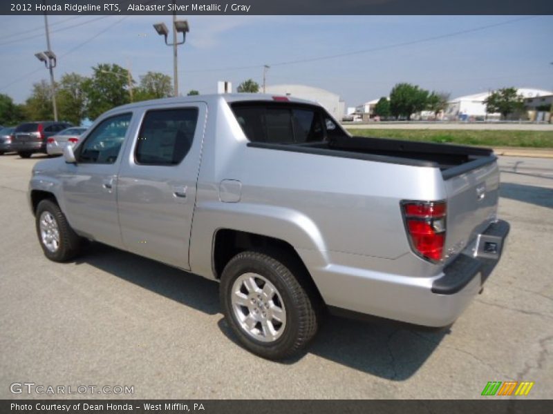 Alabaster Silver Metallic / Gray 2012 Honda Ridgeline RTS