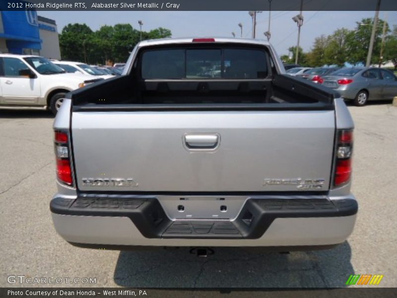 Alabaster Silver Metallic / Gray 2012 Honda Ridgeline RTS