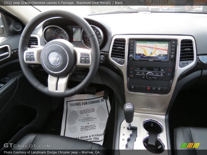 Maximum Steel Metallic / Black 2012 Jeep Grand Cherokee Laredo X Package