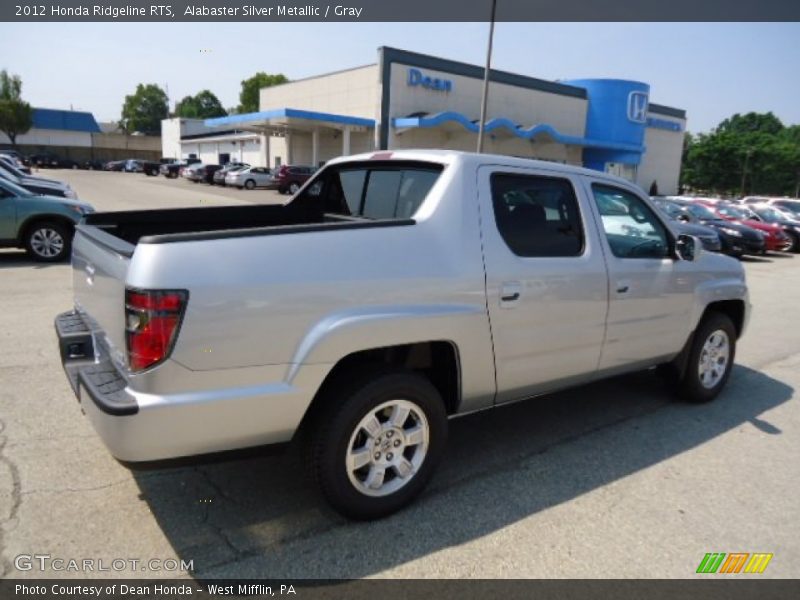 Alabaster Silver Metallic / Gray 2012 Honda Ridgeline RTS