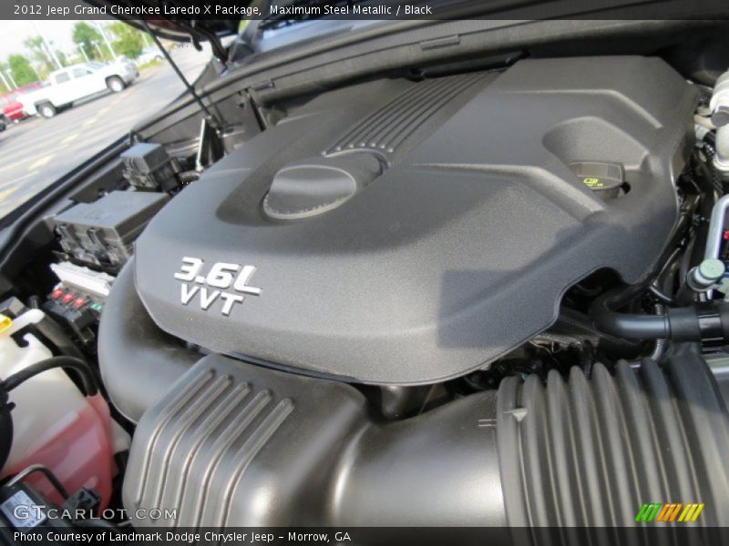 Maximum Steel Metallic / Black 2012 Jeep Grand Cherokee Laredo X Package