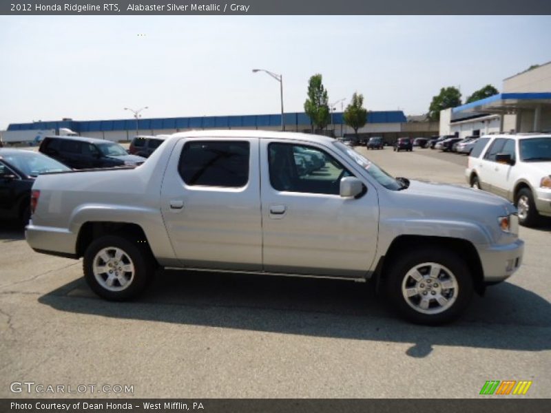 Alabaster Silver Metallic / Gray 2012 Honda Ridgeline RTS