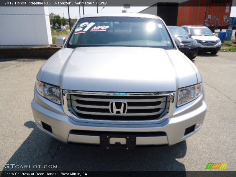 Alabaster Silver Metallic / Gray 2012 Honda Ridgeline RTS