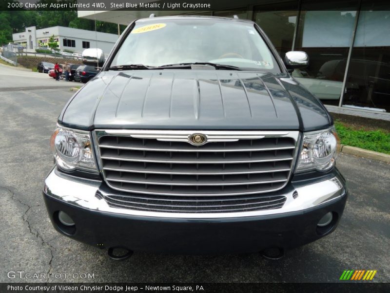 Steel Blue Metallic / Light Graystone 2008 Chrysler Aspen Limited 4WD