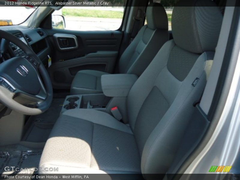 Alabaster Silver Metallic / Gray 2012 Honda Ridgeline RTS