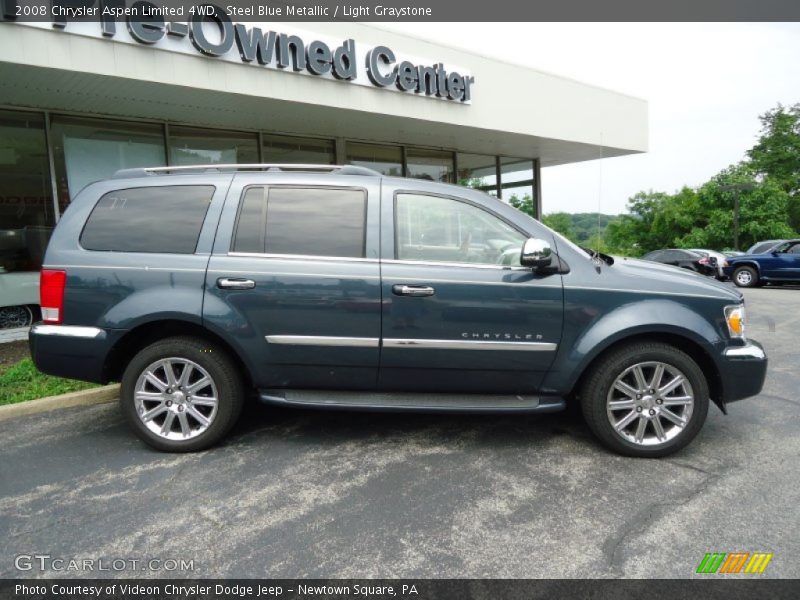 Steel Blue Metallic / Light Graystone 2008 Chrysler Aspen Limited 4WD