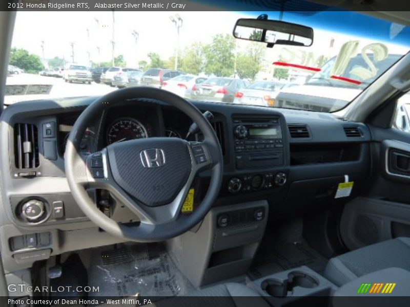 Alabaster Silver Metallic / Gray 2012 Honda Ridgeline RTS