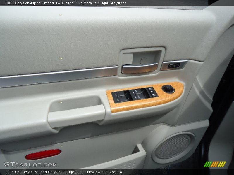 Steel Blue Metallic / Light Graystone 2008 Chrysler Aspen Limited 4WD