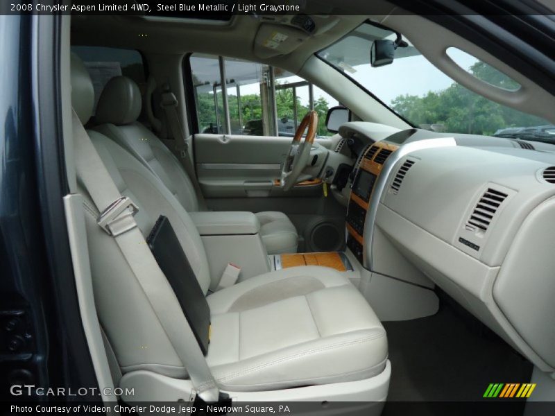 Steel Blue Metallic / Light Graystone 2008 Chrysler Aspen Limited 4WD