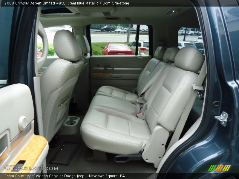 Steel Blue Metallic / Light Graystone 2008 Chrysler Aspen Limited 4WD