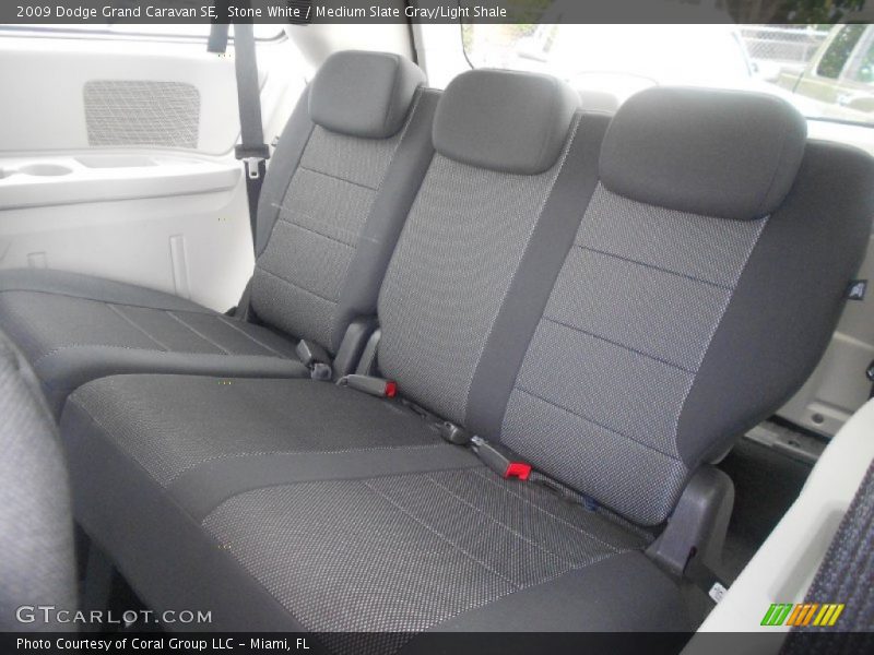 Stone White / Medium Slate Gray/Light Shale 2009 Dodge Grand Caravan SE