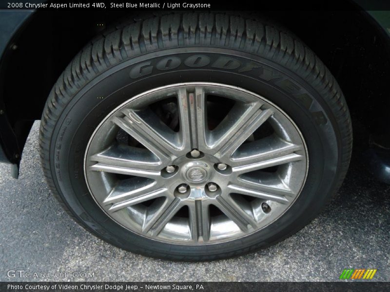 Steel Blue Metallic / Light Graystone 2008 Chrysler Aspen Limited 4WD