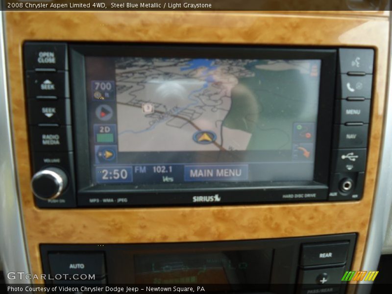 Steel Blue Metallic / Light Graystone 2008 Chrysler Aspen Limited 4WD