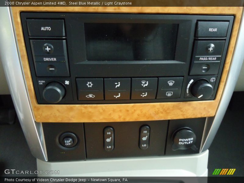 Steel Blue Metallic / Light Graystone 2008 Chrysler Aspen Limited 4WD