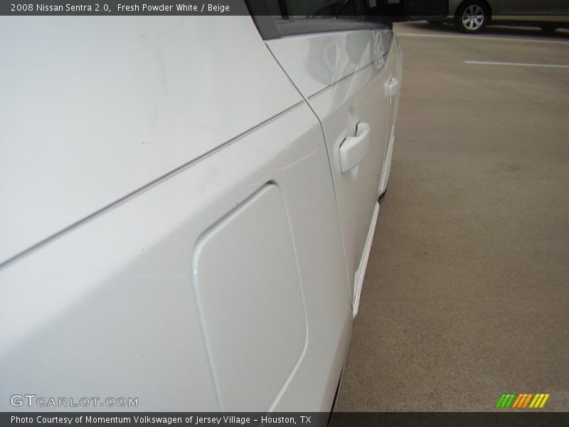 Fresh Powder White / Beige 2008 Nissan Sentra 2.0