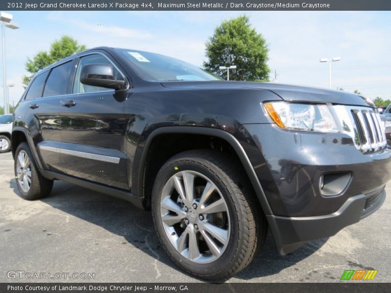Maximum Steel Metallic / Dark Graystone/Medium Graystone 2012 Jeep Grand Cherokee Laredo X Package 4x4